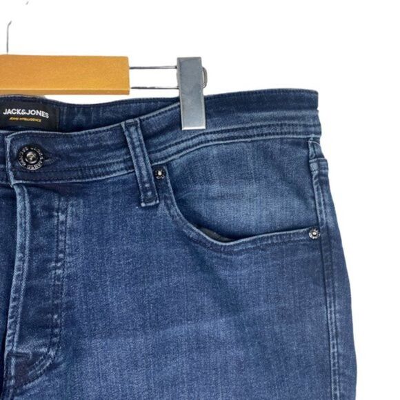 JACK & JONES Men's Blue Denim 812 Glenn Slim Original Jeans US 38 X 34 - Picture 7 of 13